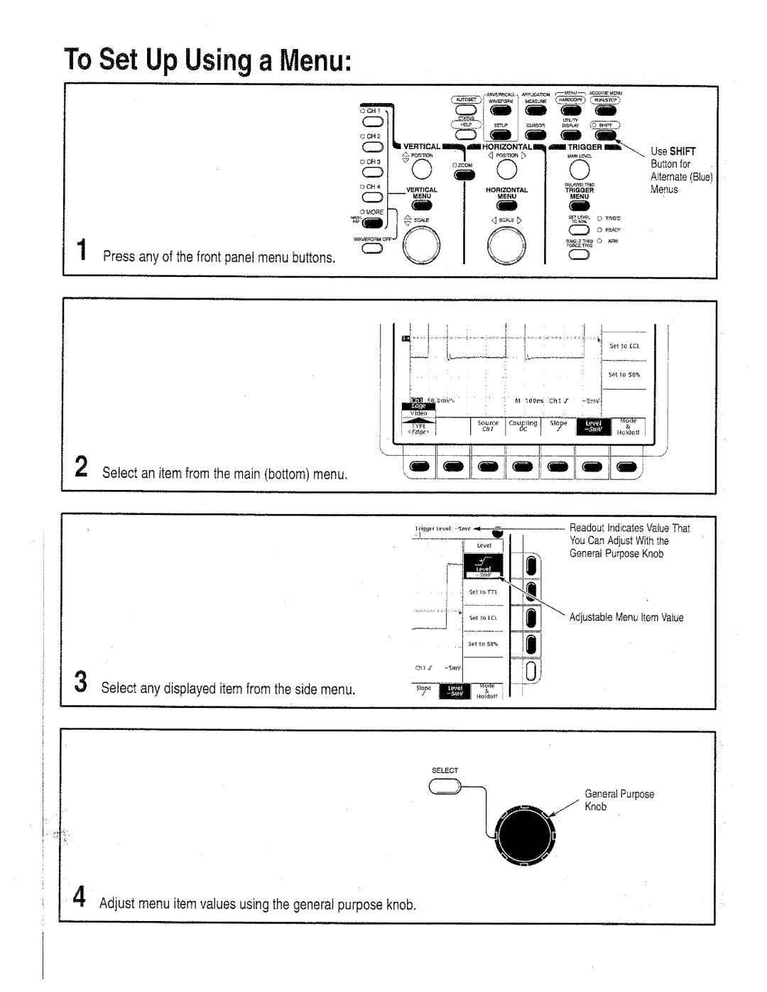 Tektronix TDS 410A, TDS 420A, TDS 460A manual 