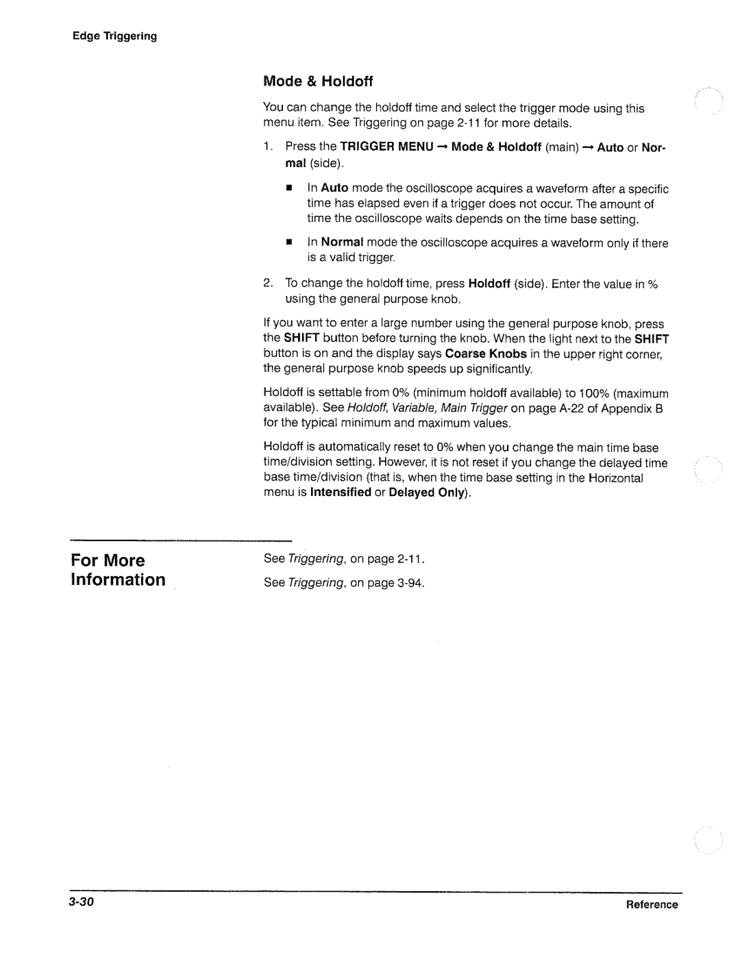 Tektronix TDS 460, TDS 420, TDS 410 manual 