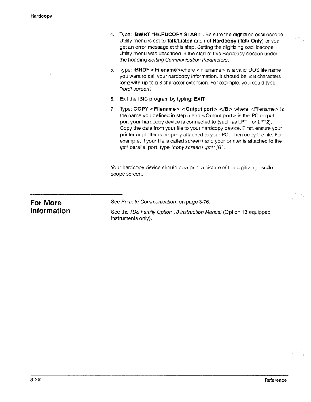 Tektronix TDS 420, TDS 460, TDS 410 manual 