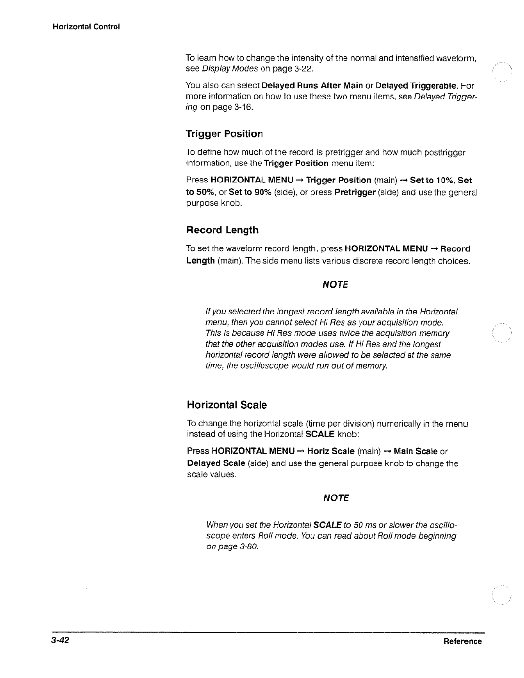 Tektronix TDS 460, TDS 420, TDS 410 manual 