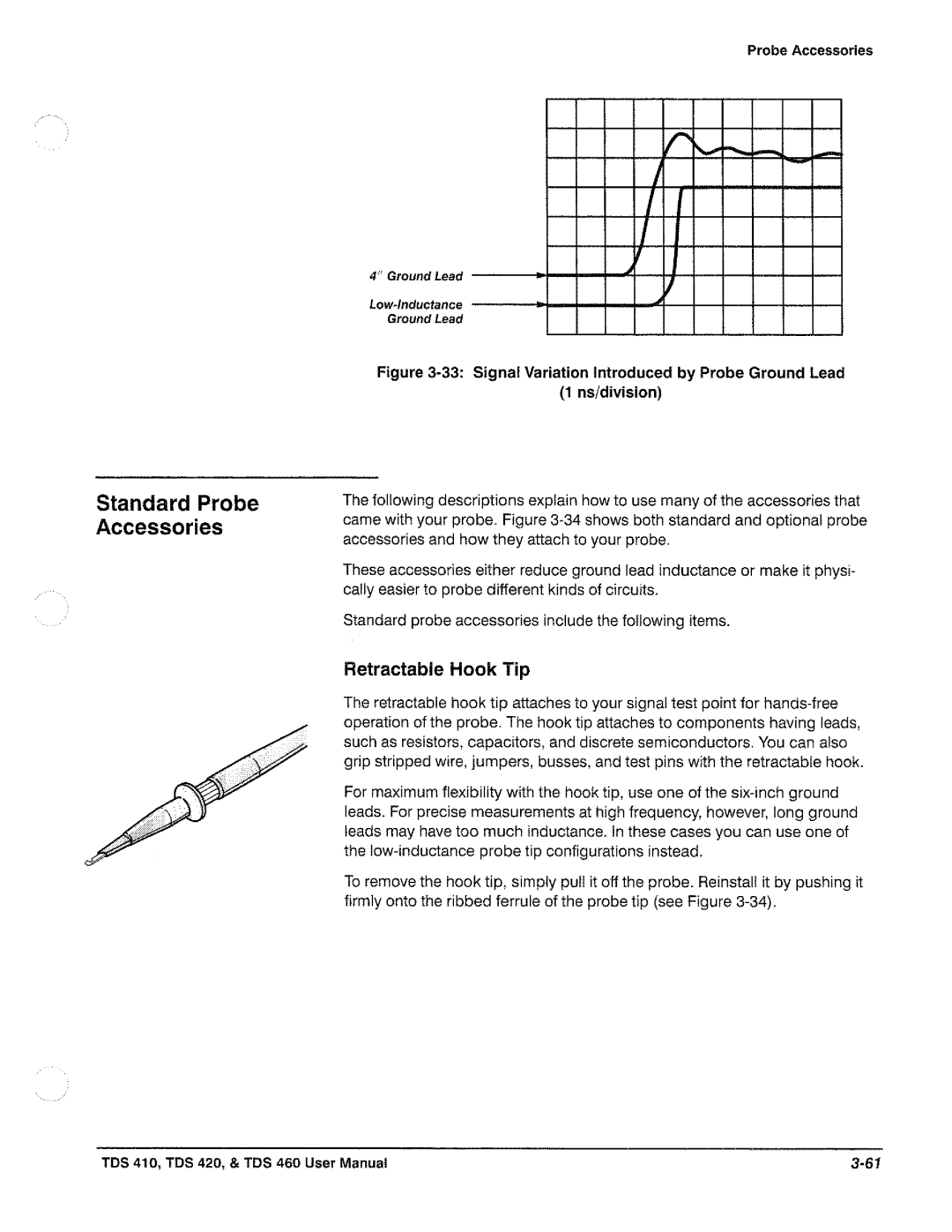 Tektronix TDS 410, TDS 420, TDS 460 manual 