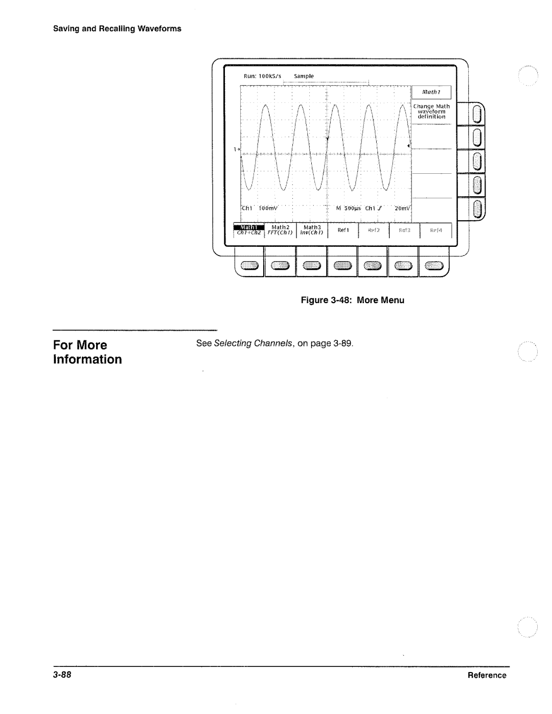 Tektronix TDS 410, TDS 420, TDS 460 manual 