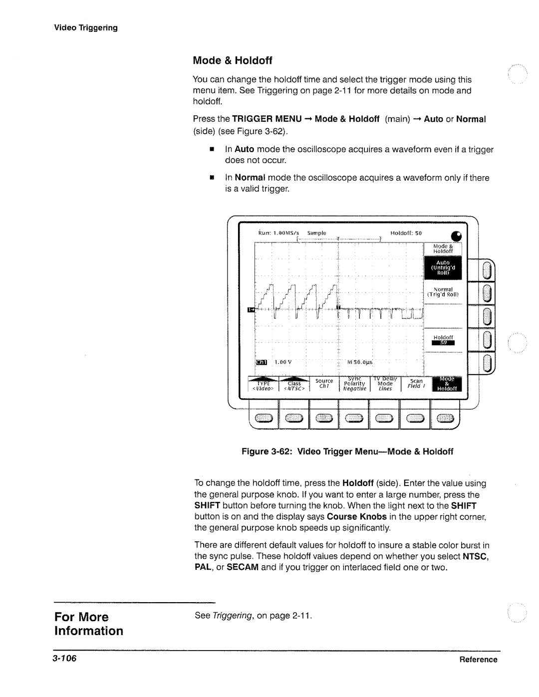 Tektronix TDS 410, TDS 420, TDS 460 manual 