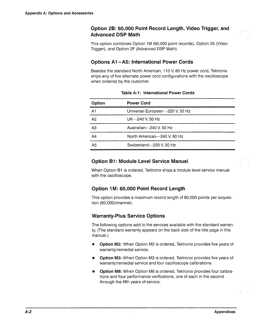 Tektronix TDS 460, TDS 420, TDS 410 manual 