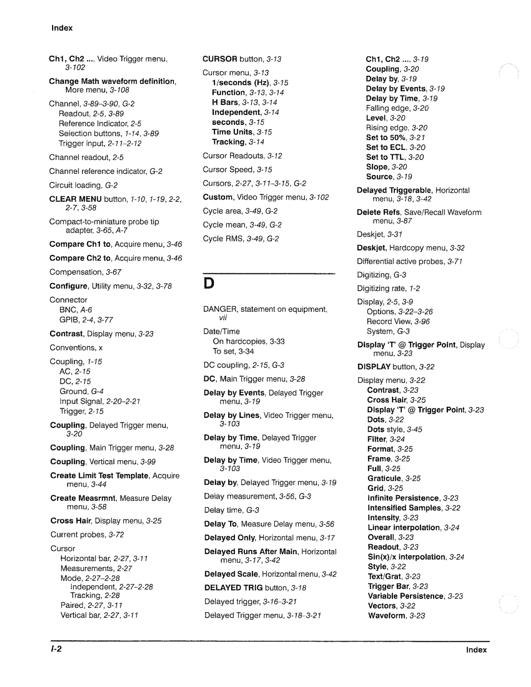 Tektronix TDS 460, TDS 420, TDS 410 manual 