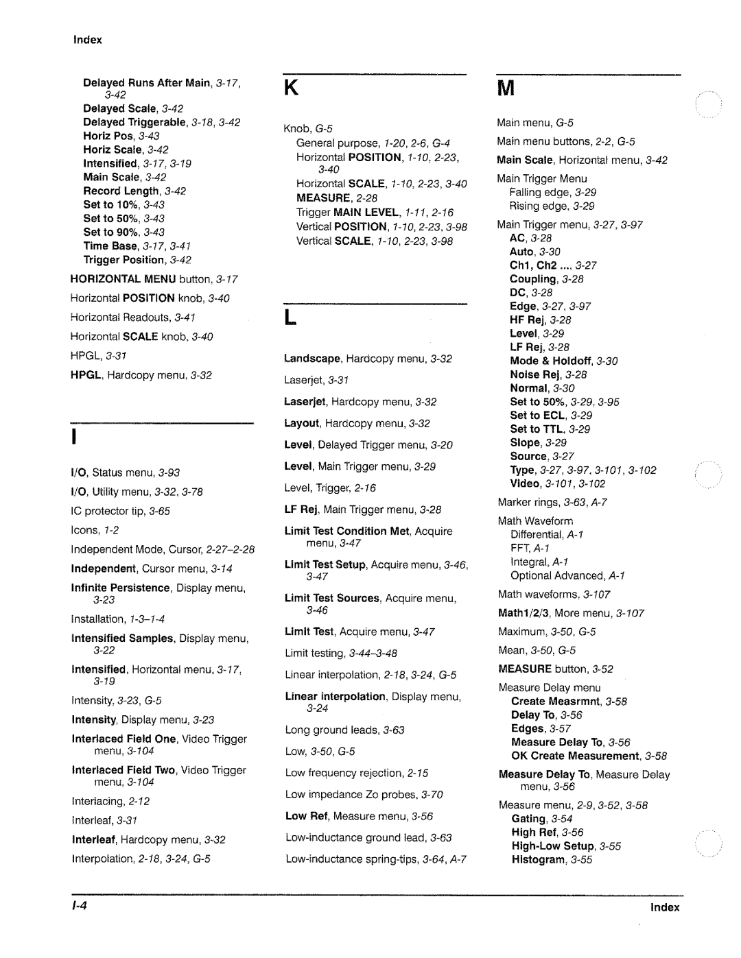 Tektronix TDS 420, TDS 460, TDS 410 manual 