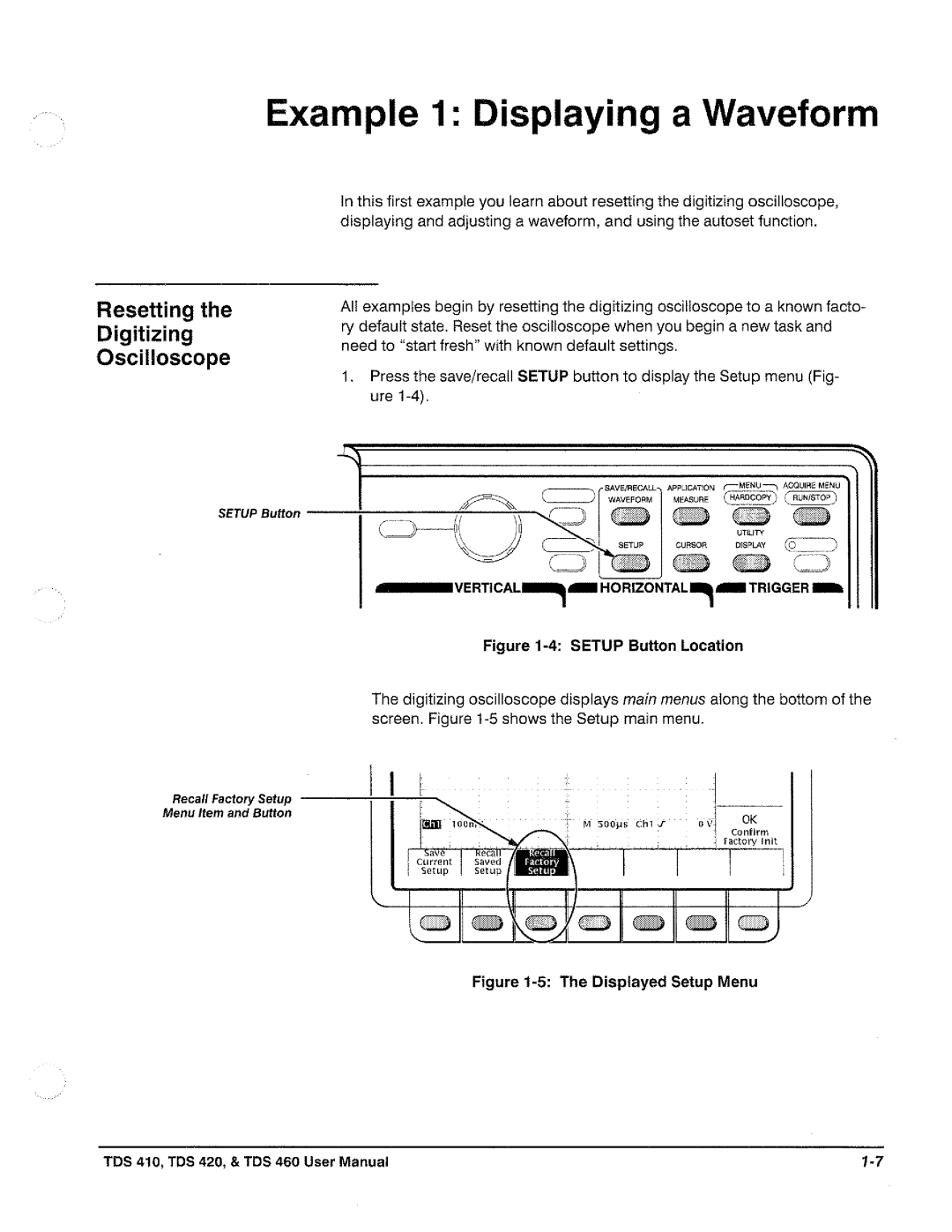 Tektronix TDS 460, TDS 420, TDS 410 manual 