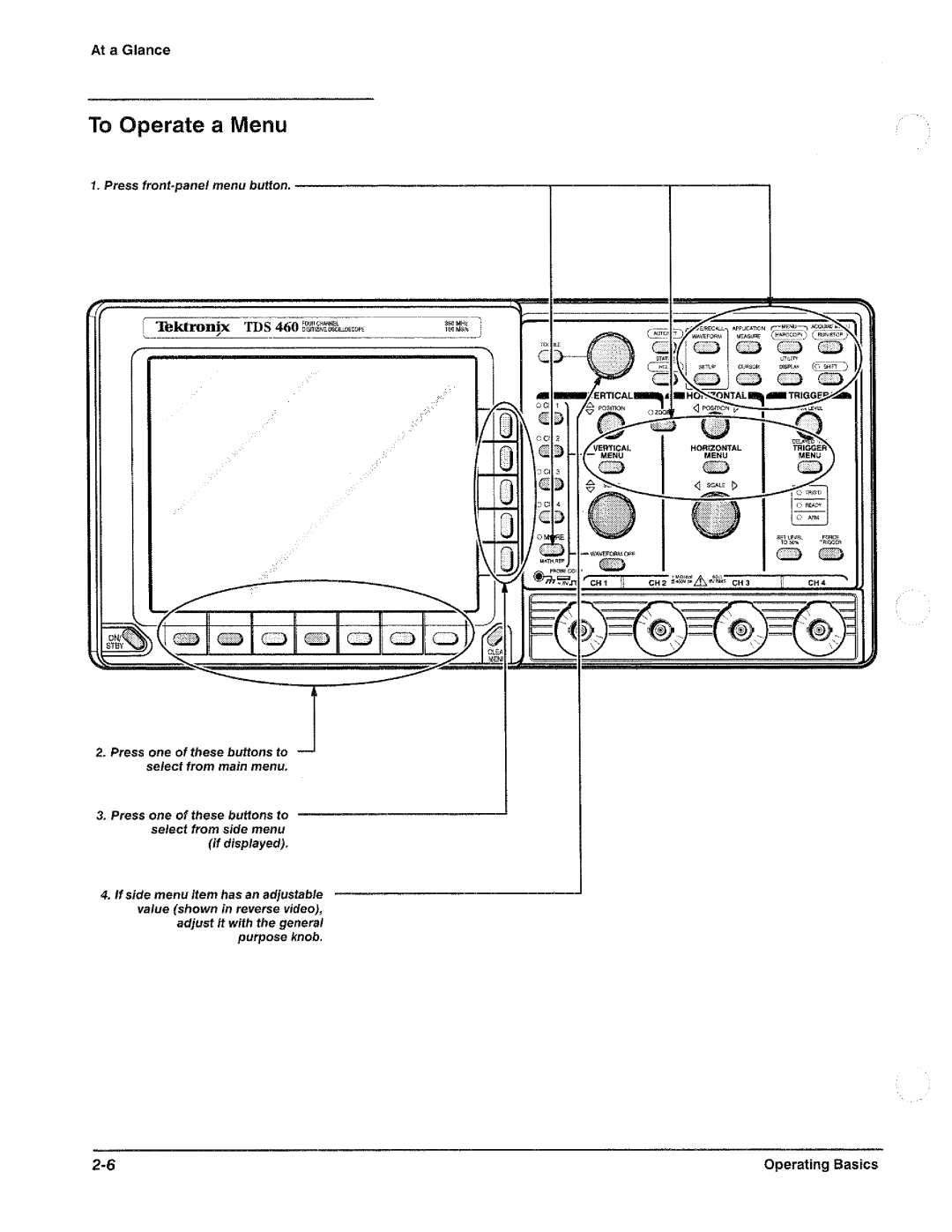 Tektronix TDS 420, TDS 460, TDS 410 manual 