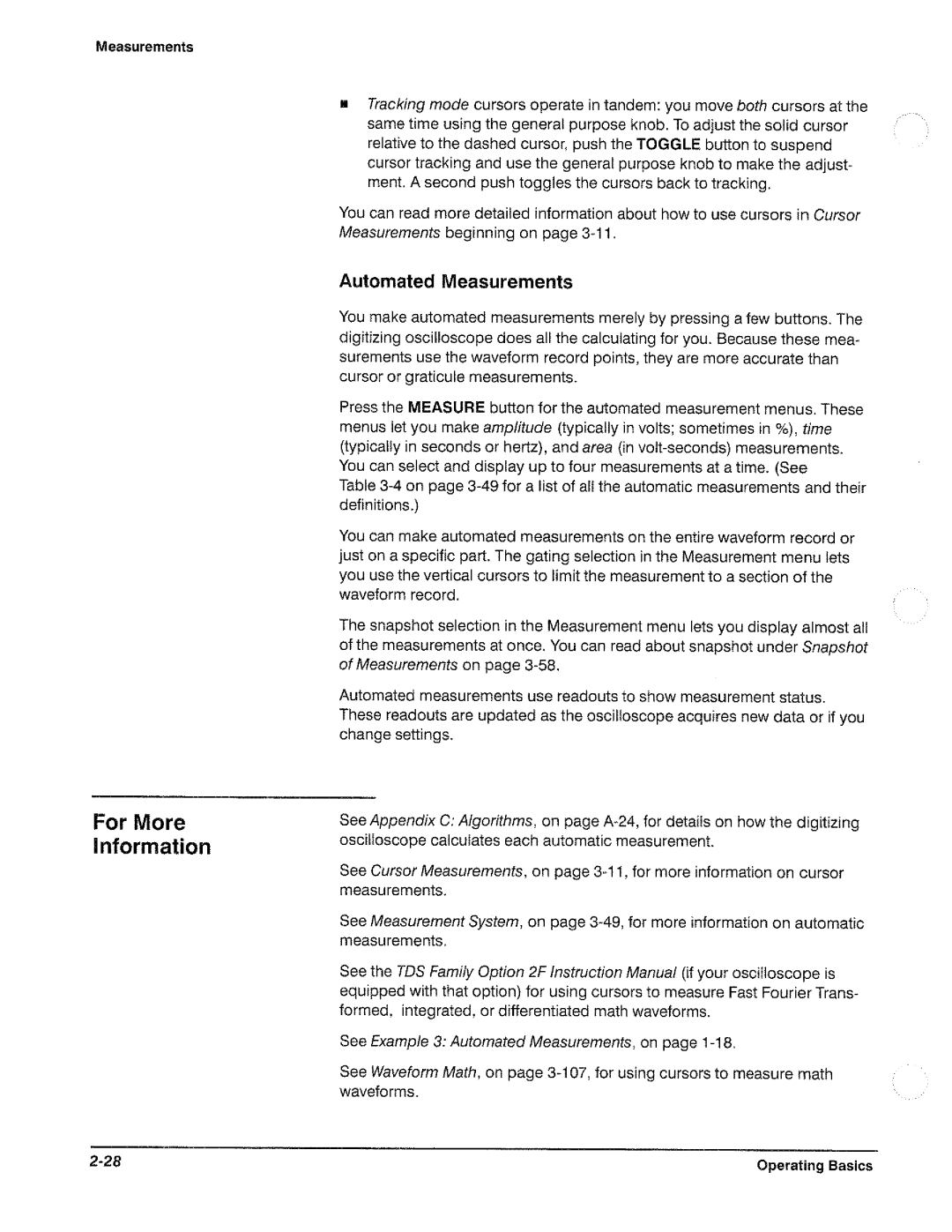 Tektronix TDS 460, TDS 420, TDS 410 manual 