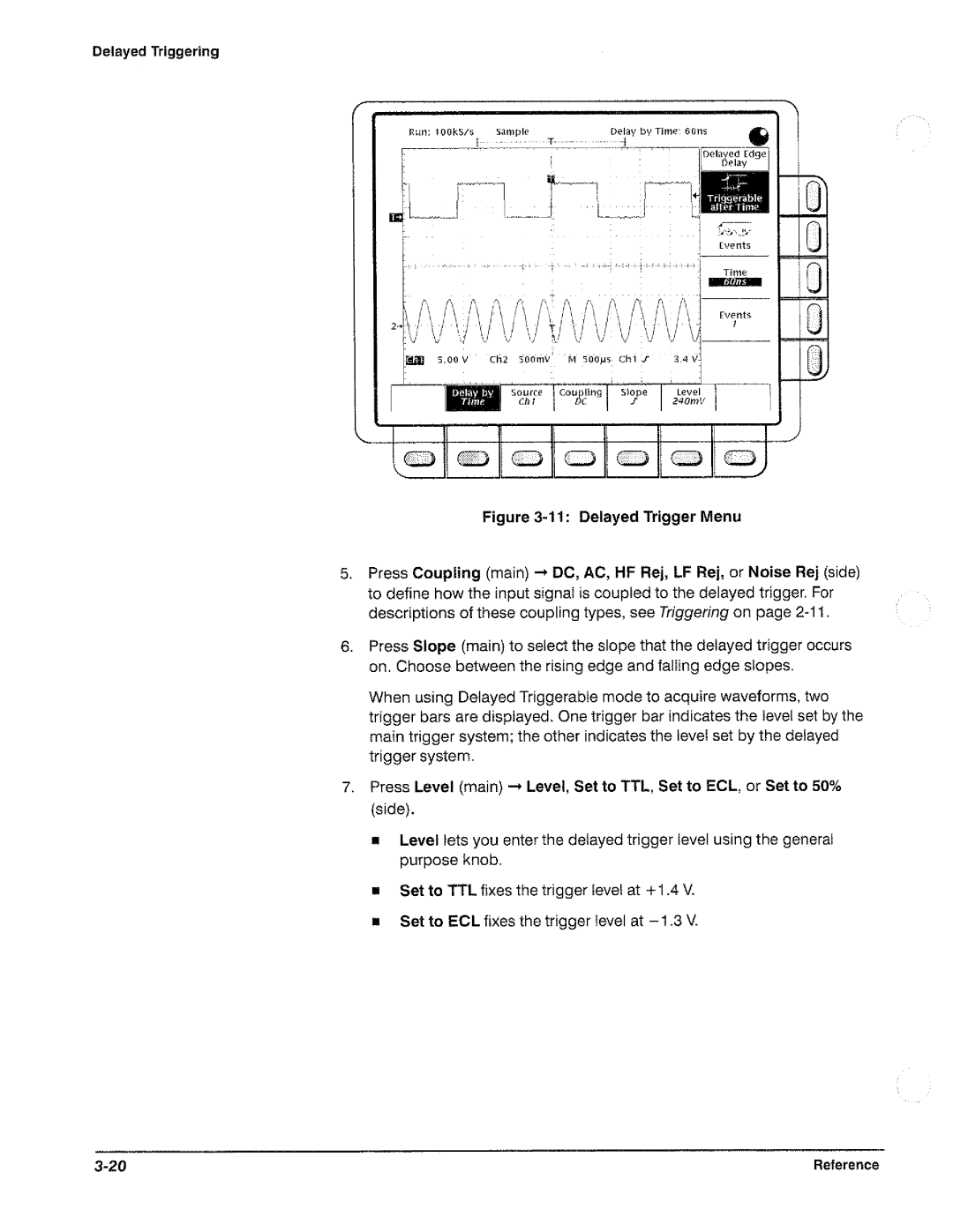 Tektronix TDS 420, TDS 460, TDS 410 manual 