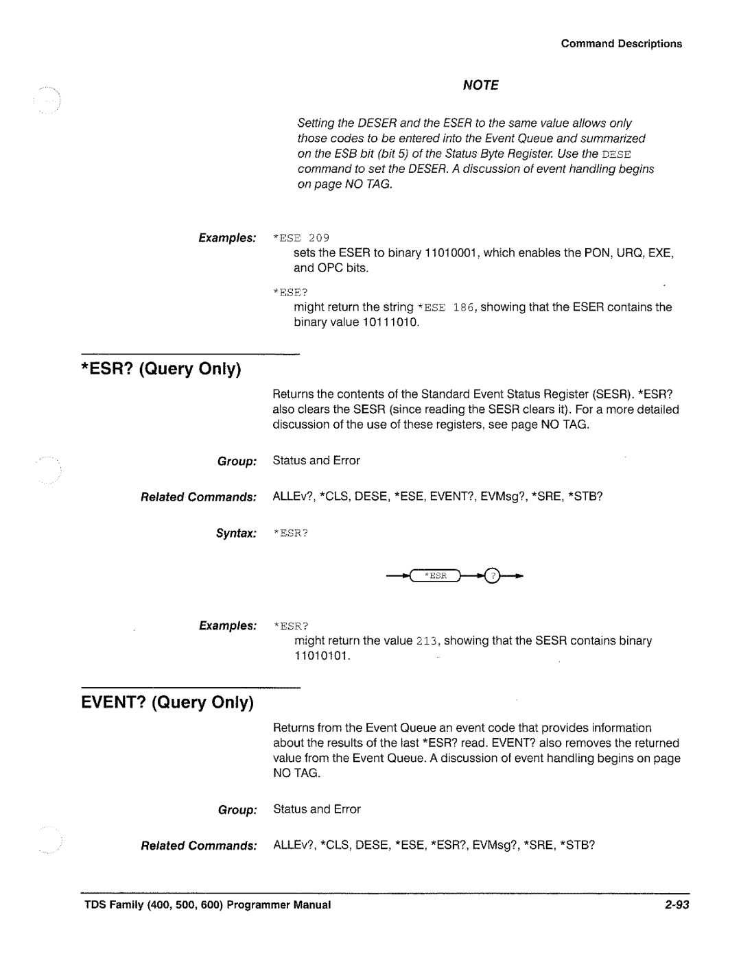 Tektronix TDS 640, TDS 620, TDS 520, TDS 540 manual 