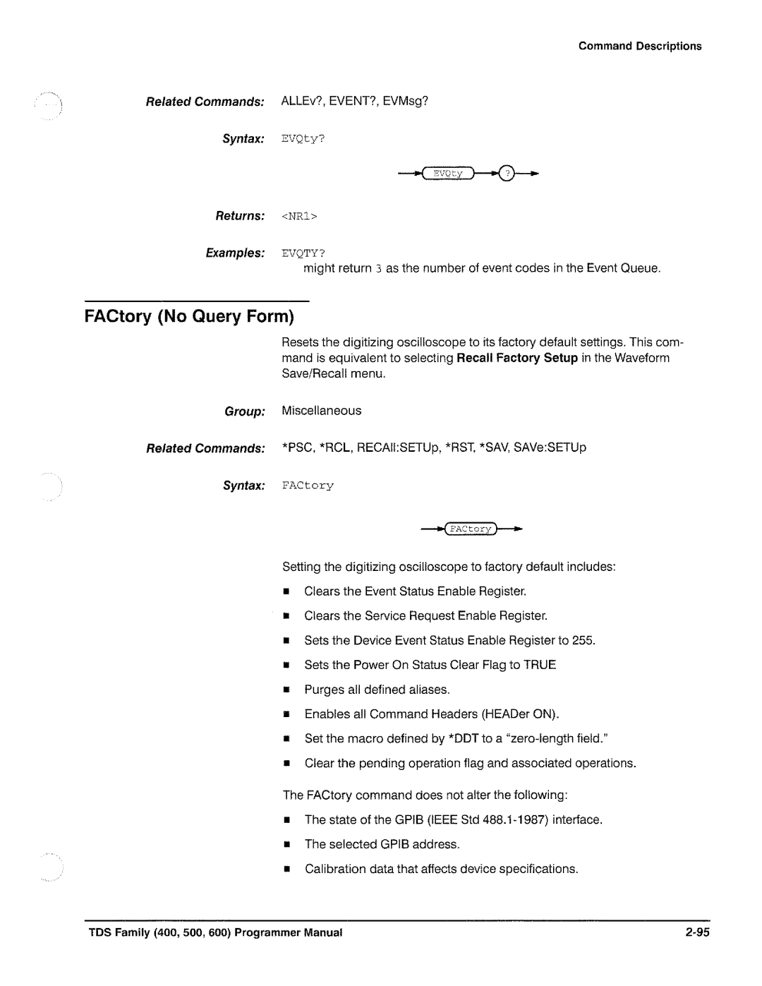 Tektronix TDS 520, TDS 620, TDS 540, TDS 640 manual 