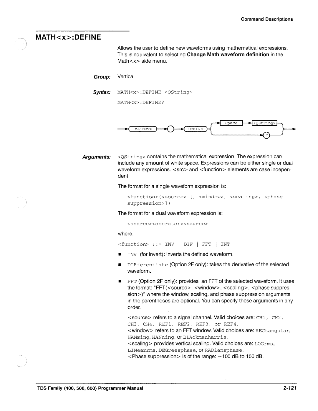 Tektronix TDS 640, TDS 620, TDS 520, TDS 540 manual 