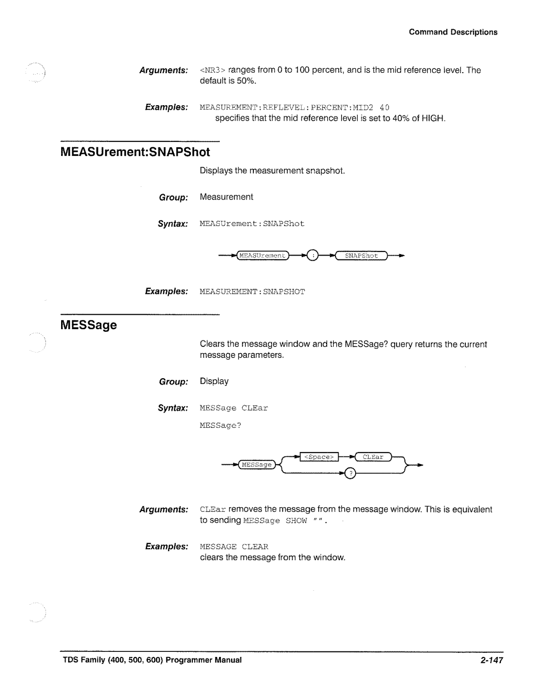 Tektronix TDS 520, TDS 620, TDS 540, TDS 640 manual 