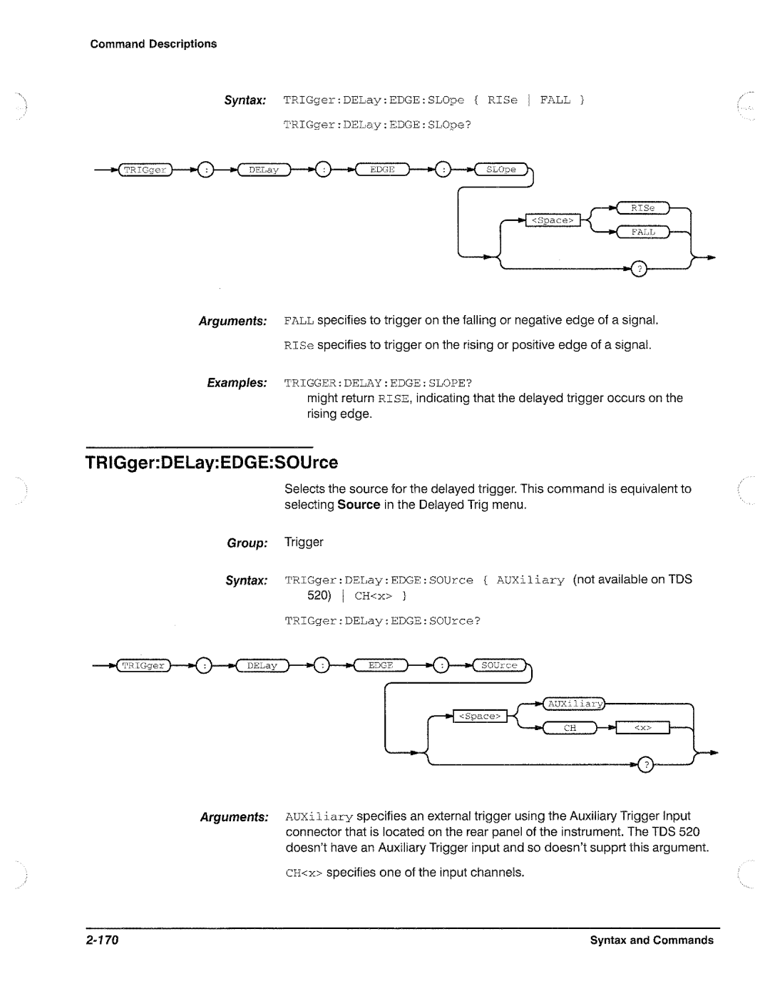 Tektronix TDS 620, TDS 520, TDS 540, TDS 640 manual 