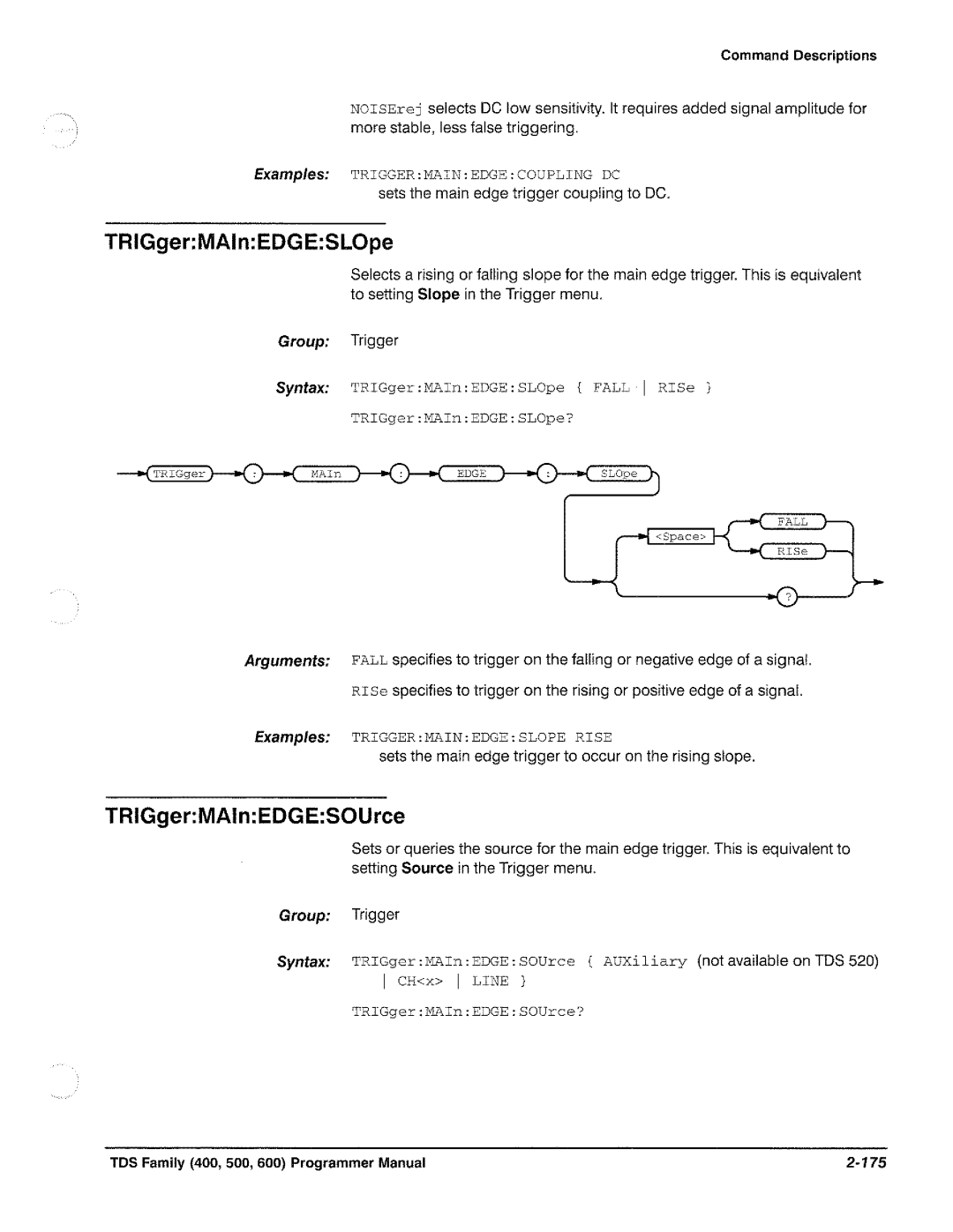 Tektronix TDS 520, TDS 620, TDS 540, TDS 640 manual 