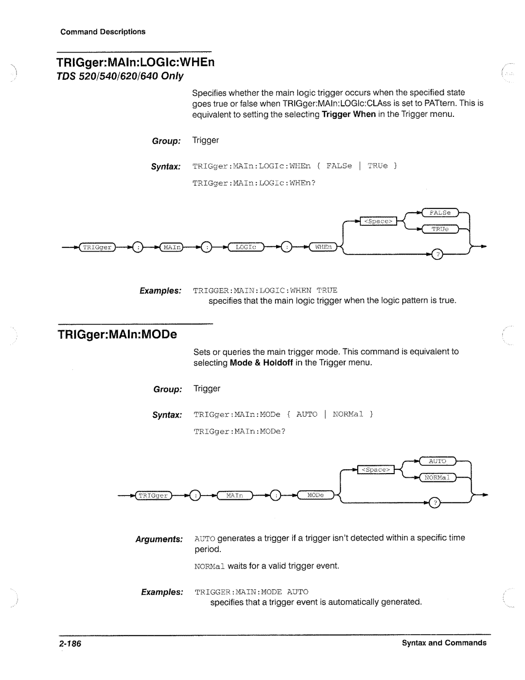 Tektronix TDS 620, TDS 520, TDS 540, TDS 640 manual 