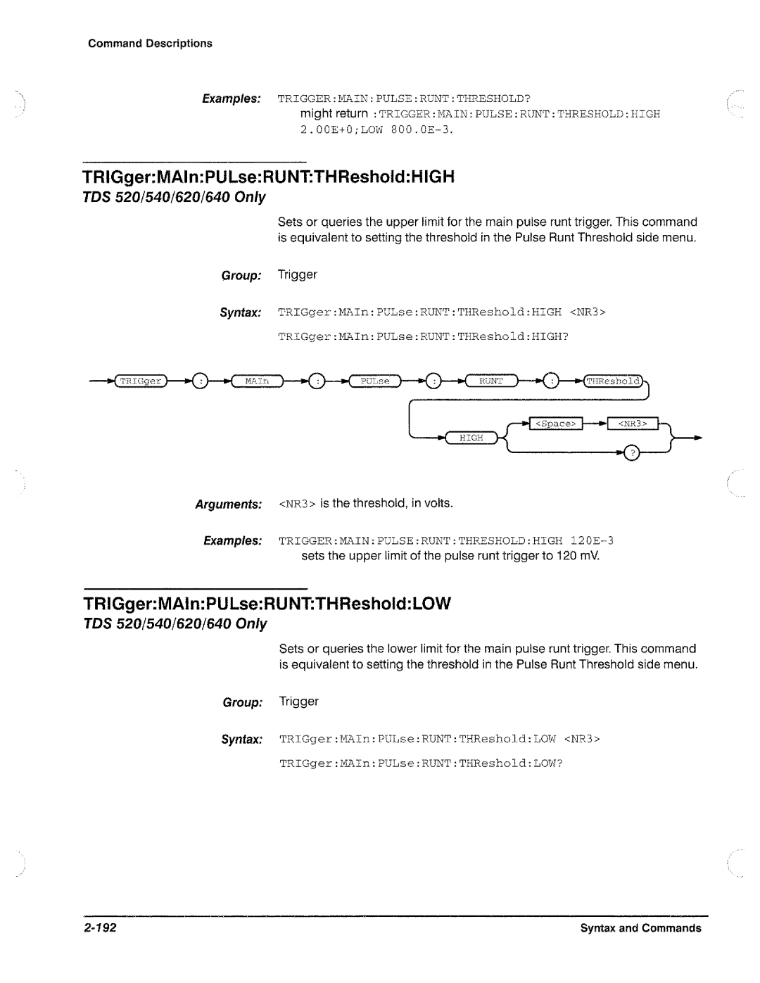 Tektronix TDS 540, TDS 620, TDS 520, TDS 640 manual 