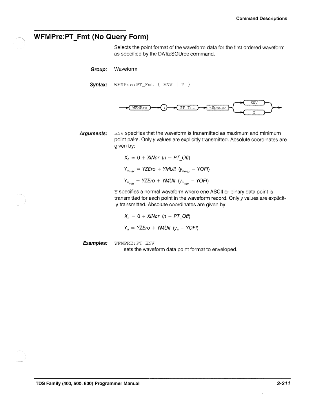 Tektronix TDS 520, TDS 620, TDS 540, TDS 640 manual 