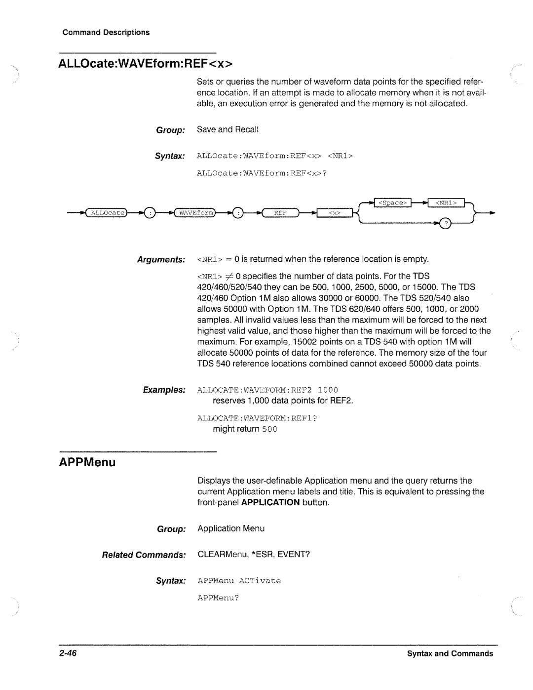 Tektronix TDS 620, TDS 520, TDS 540, TDS 640 manual 