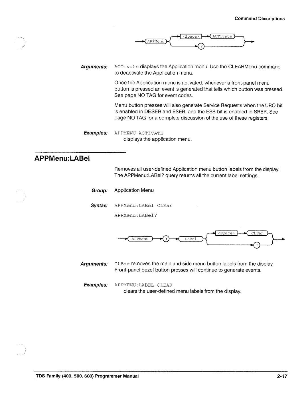 Tektronix TDS 520, TDS 620, TDS 540, TDS 640 manual 