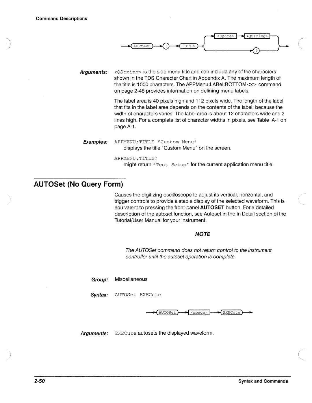 Tektronix TDS 620, TDS 520, TDS 540, TDS 640 manual 