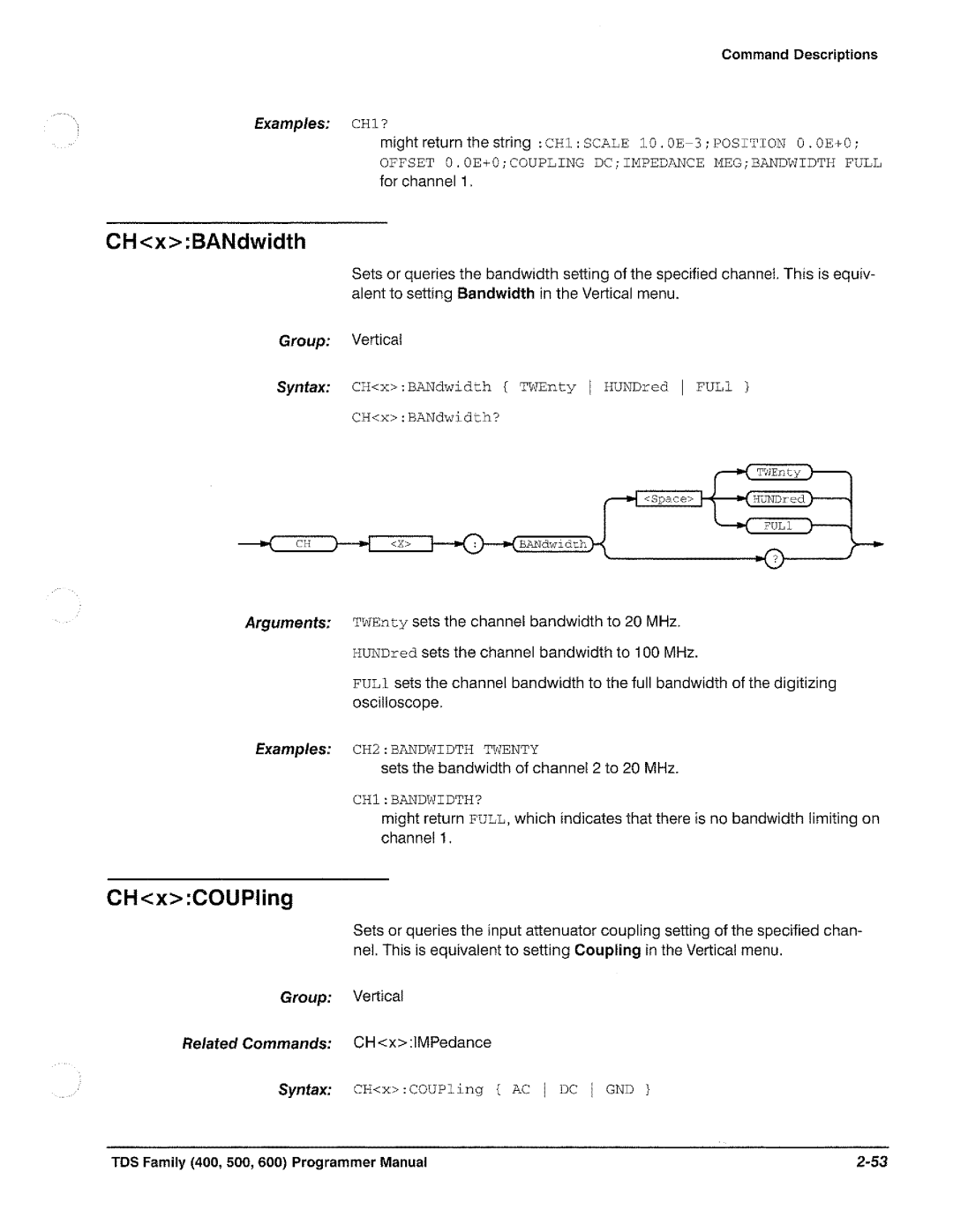 Tektronix TDS 640, TDS 620, TDS 520, TDS 540 manual 