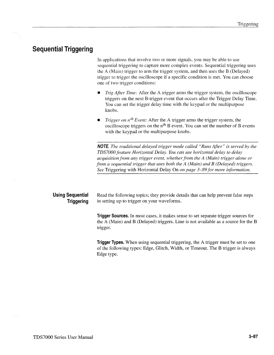 Tektronix 071-0700-00, TDS7000 SERIES manual 