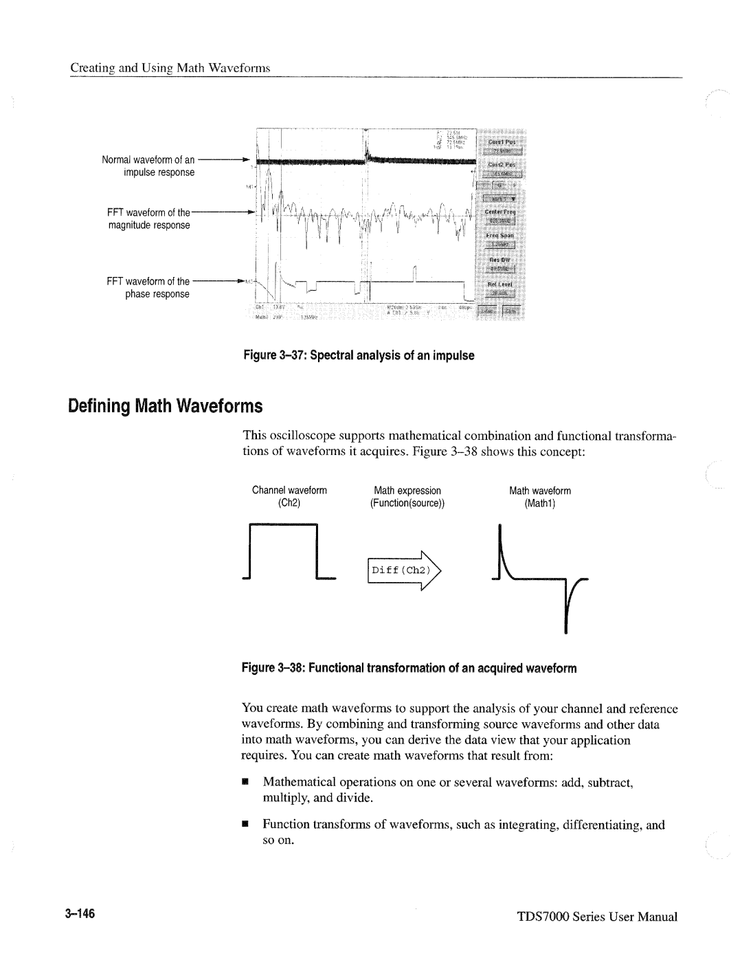 Tektronix TDS7000 SERIES, 071-0700-00 manual 