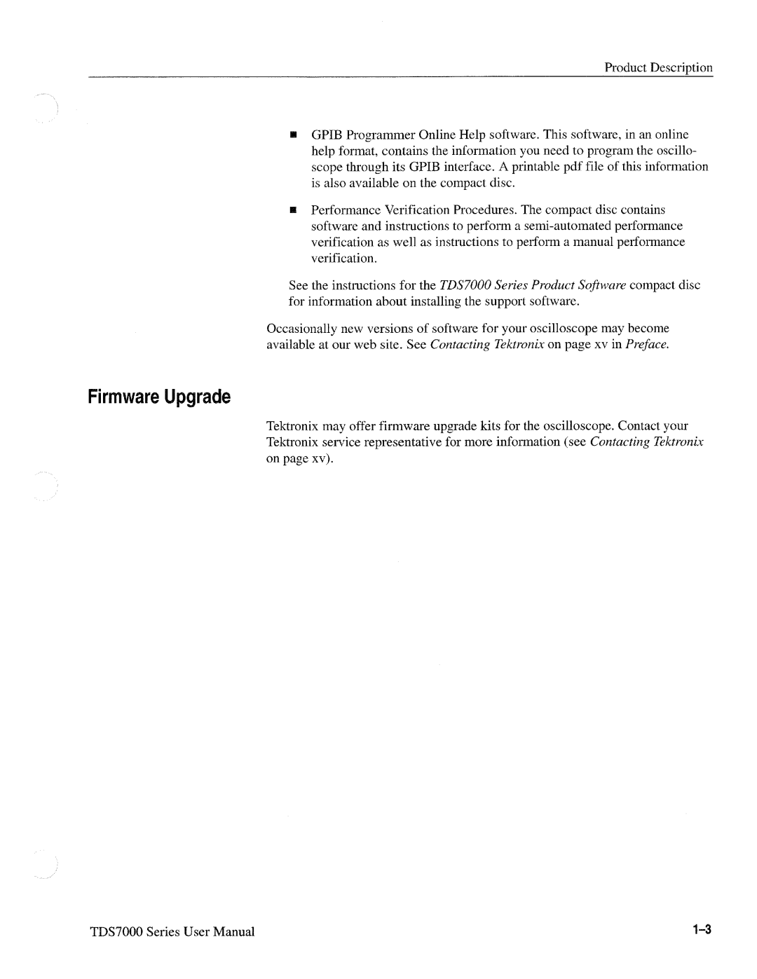 Tektronix 071-0700-00, TDS7000 SERIES manual 