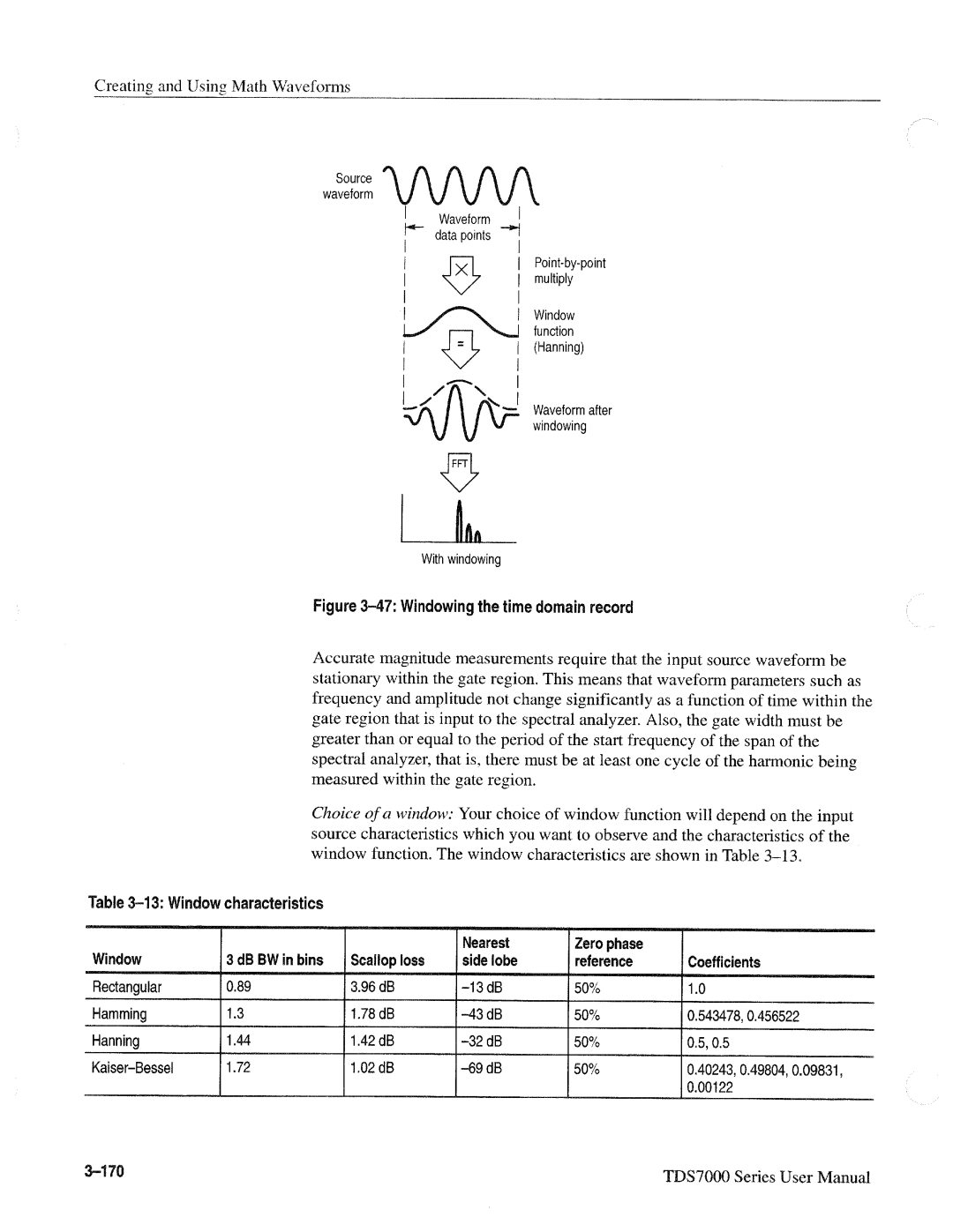 Tektronix TDS7000 SERIES, 071-0700-00 manual 