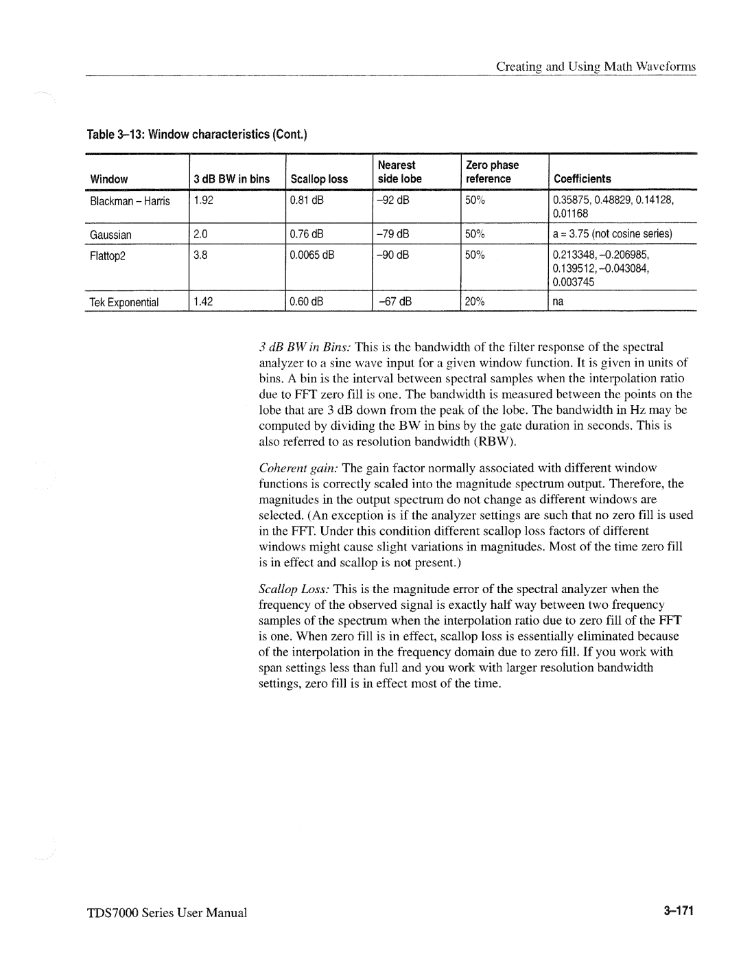 Tektronix 071-0700-00, TDS7000 SERIES manual 