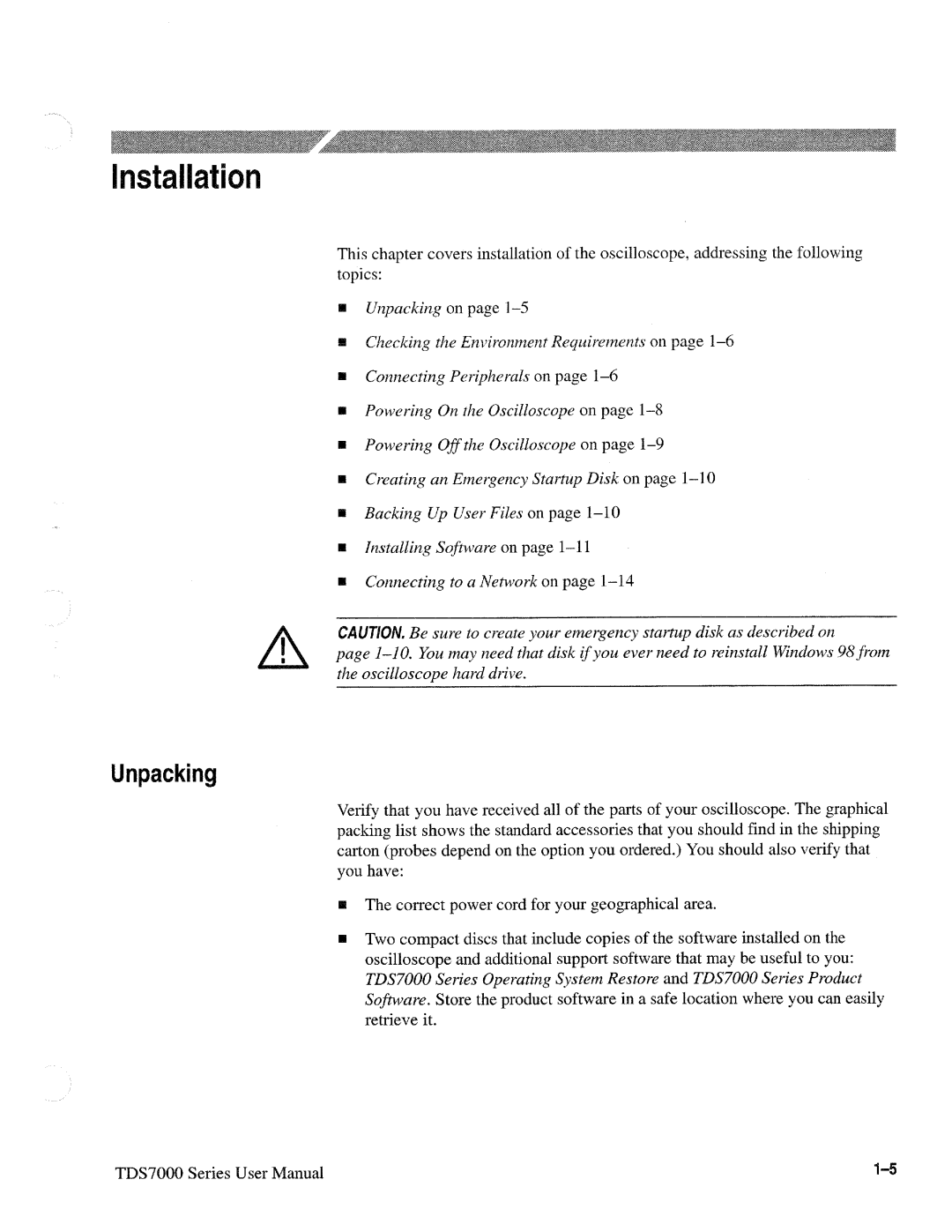 Tektronix 071-0700-00, TDS7000 SERIES manual 