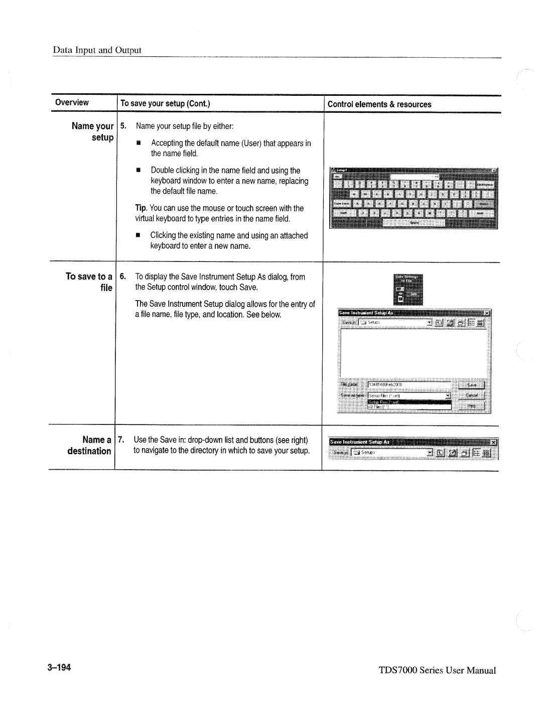 Tektronix TDS7000 SERIES, 071-0700-00 manual 