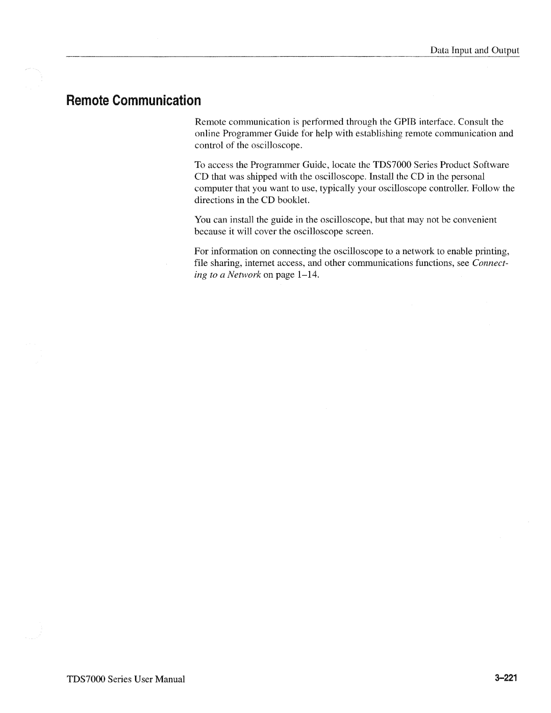 Tektronix 071-0700-00, TDS7000 SERIES manual 