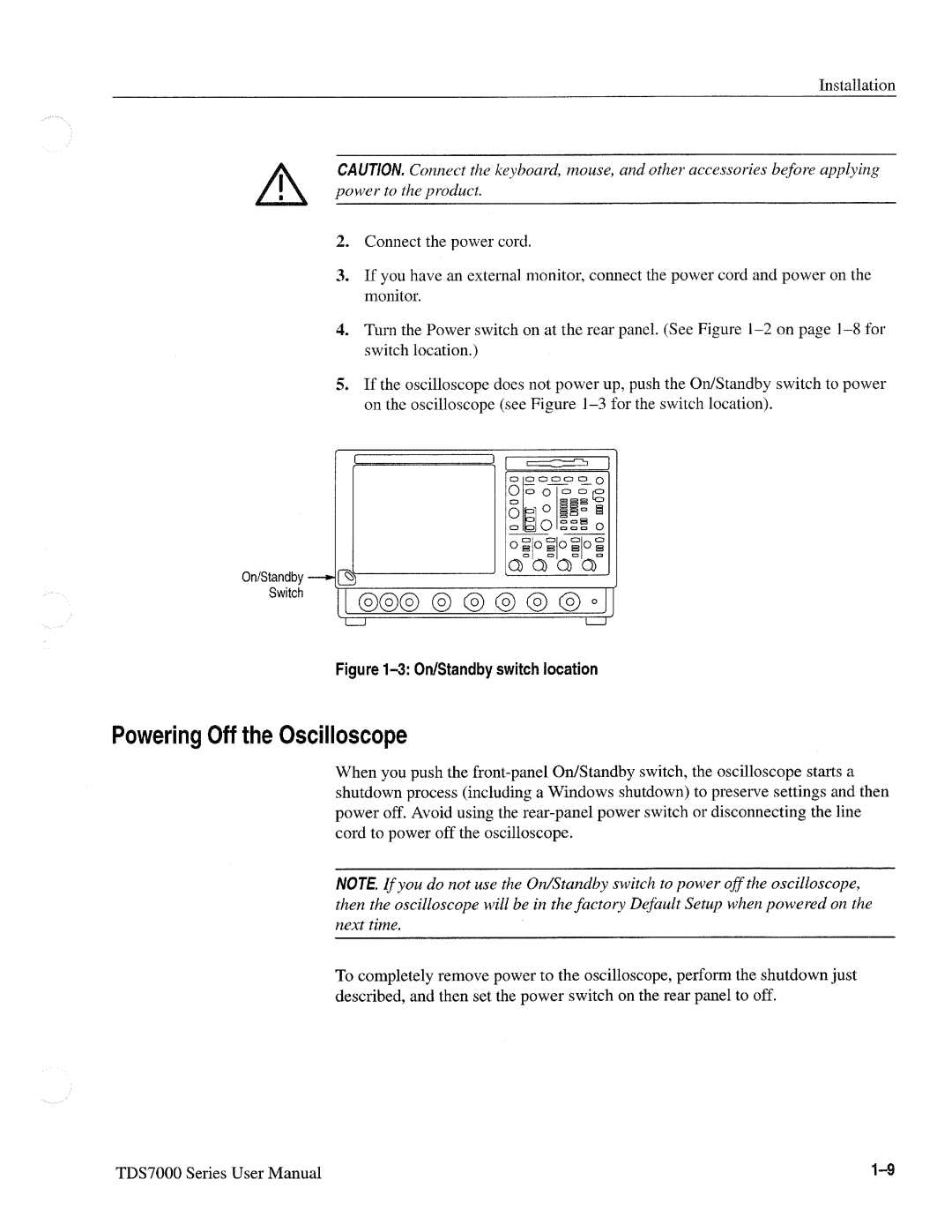 Tektronix 071-0700-00, TDS7000 SERIES manual 