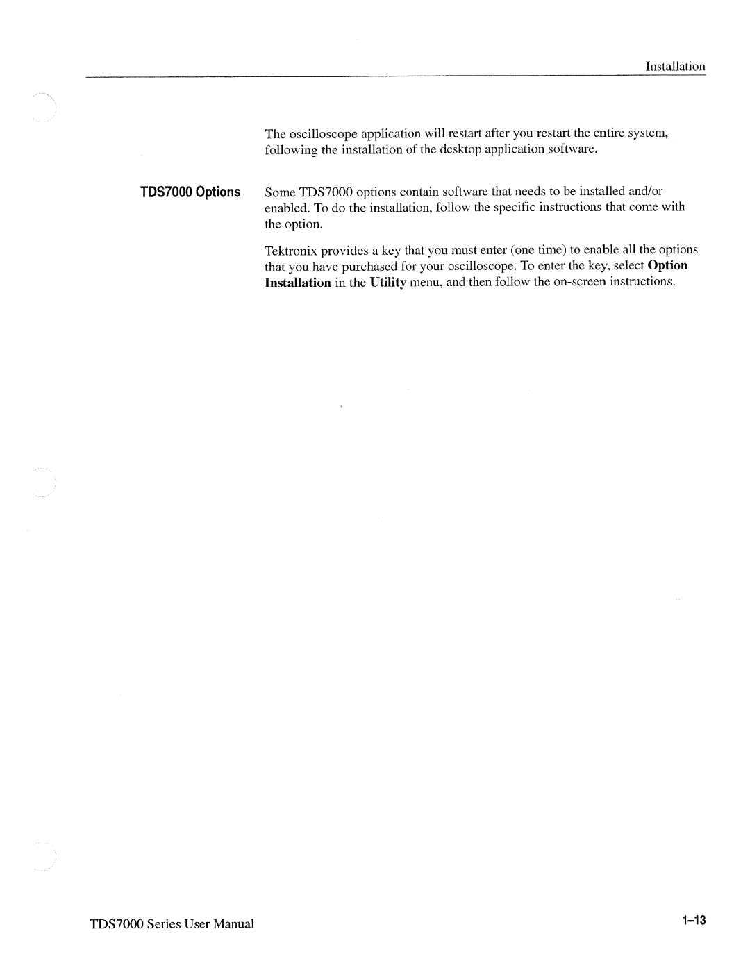 Tektronix 071-0700-00, TDS7000 SERIES manual 