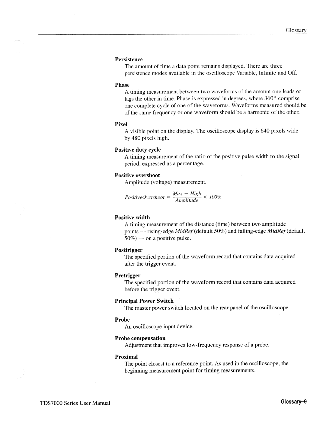 Tektronix 071-0700-00, TDS7000 SERIES manual 