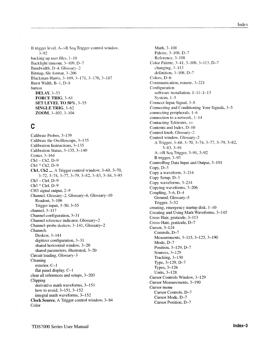 Tektronix 071-0700-00, TDS7000 SERIES manual 