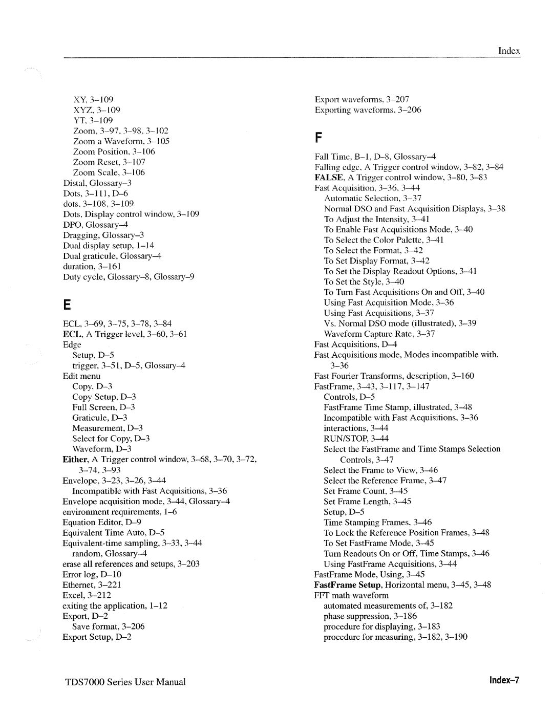 Tektronix 071-0700-00, TDS7000 SERIES manual 