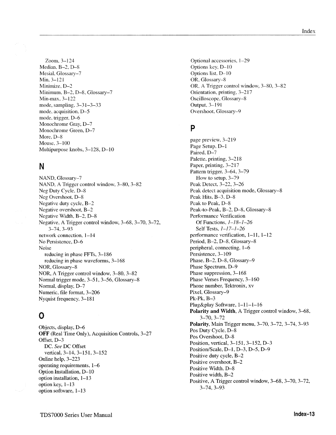 Tektronix 071-0700-00, TDS7000 SERIES manual 