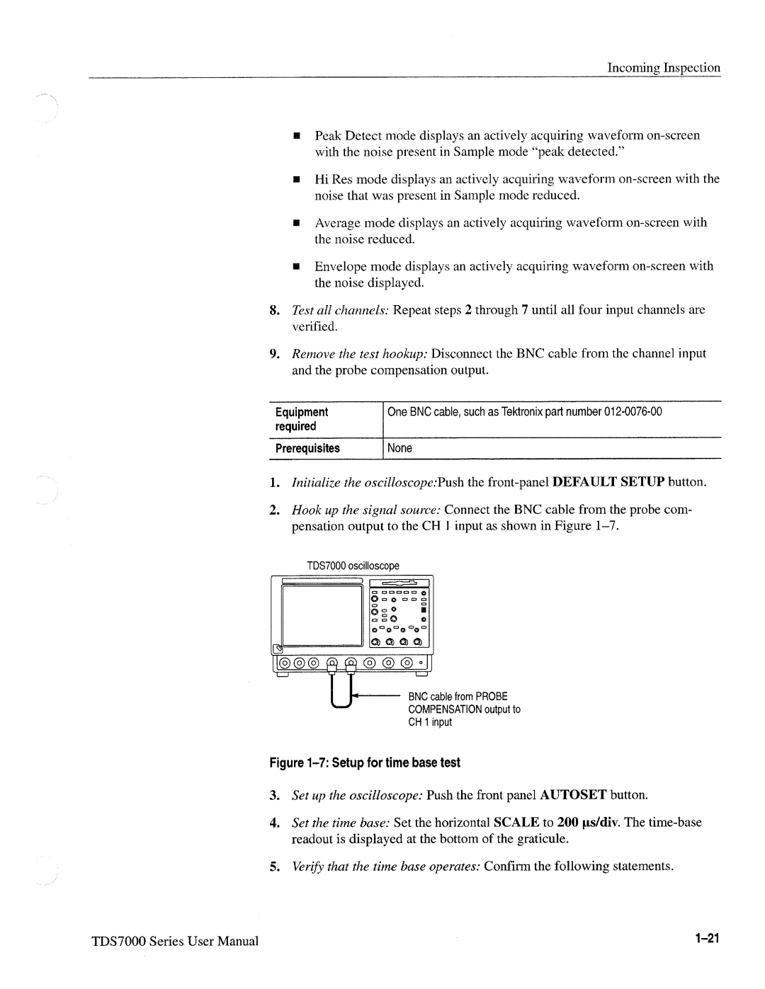 Tektronix 071-0700-00, TDS7000 SERIES manual 