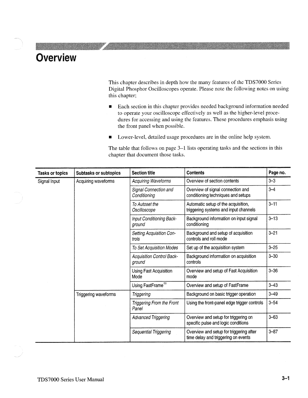 Tektronix 071-0700-00, TDS7000 SERIES manual 