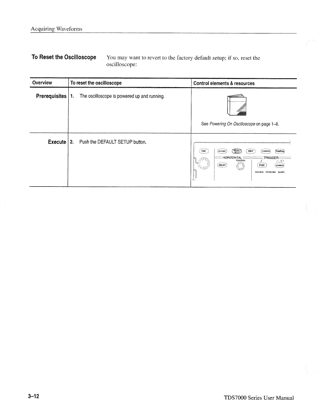 Tektronix TDS7000 SERIES, 071-0700-00 manual 