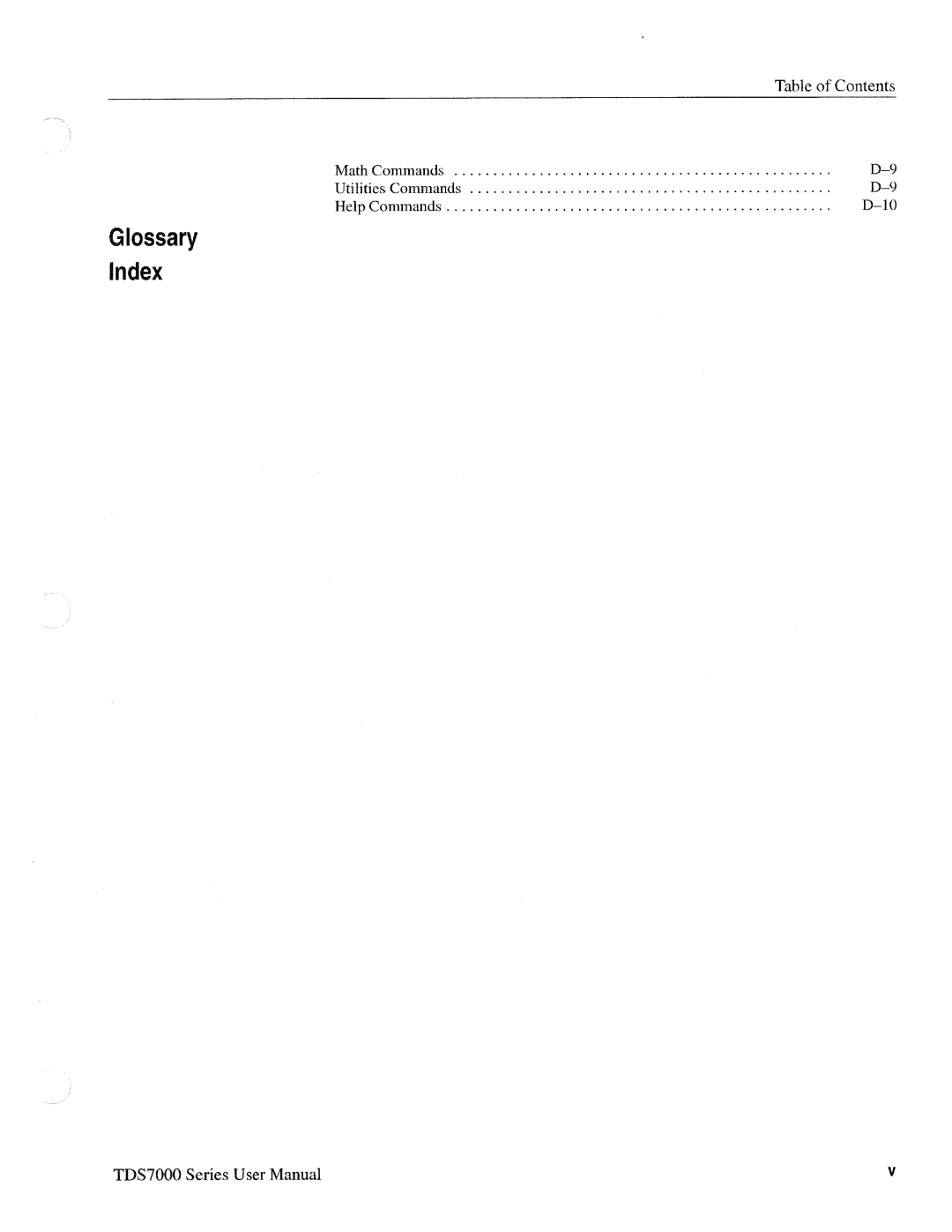 Tektronix 071-0700-00, TDS7000 SERIES manual 