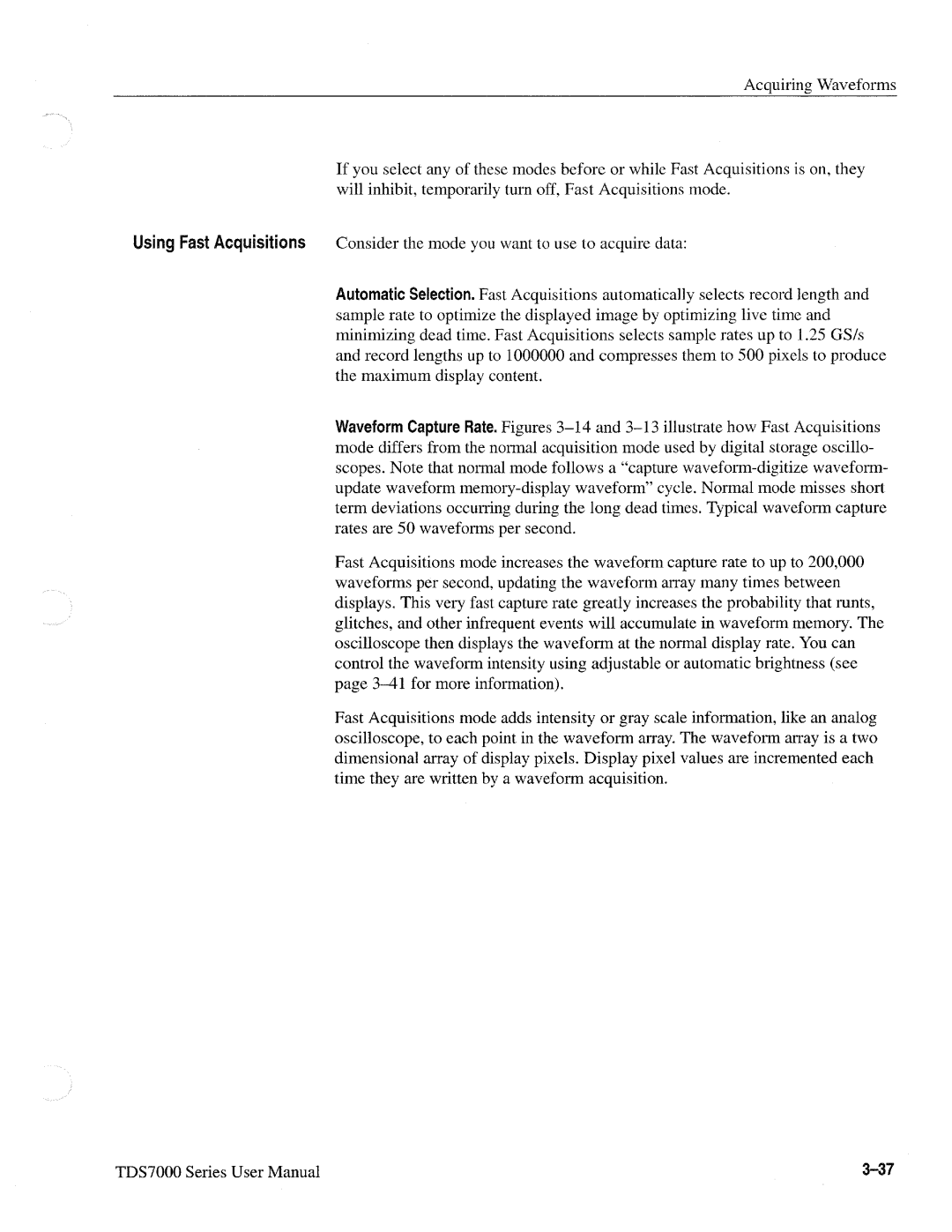 Tektronix 071-0700-00, TDS7000 SERIES manual 