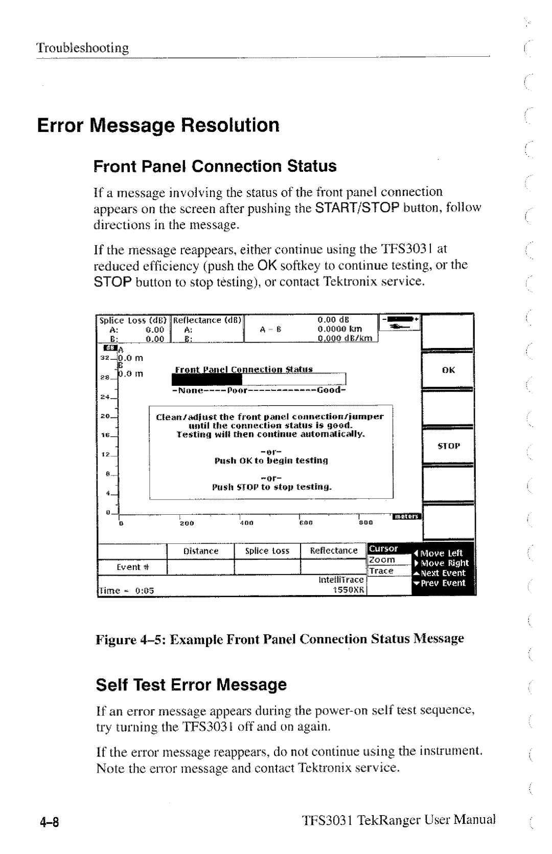 Tektronix TFS3031 manual 