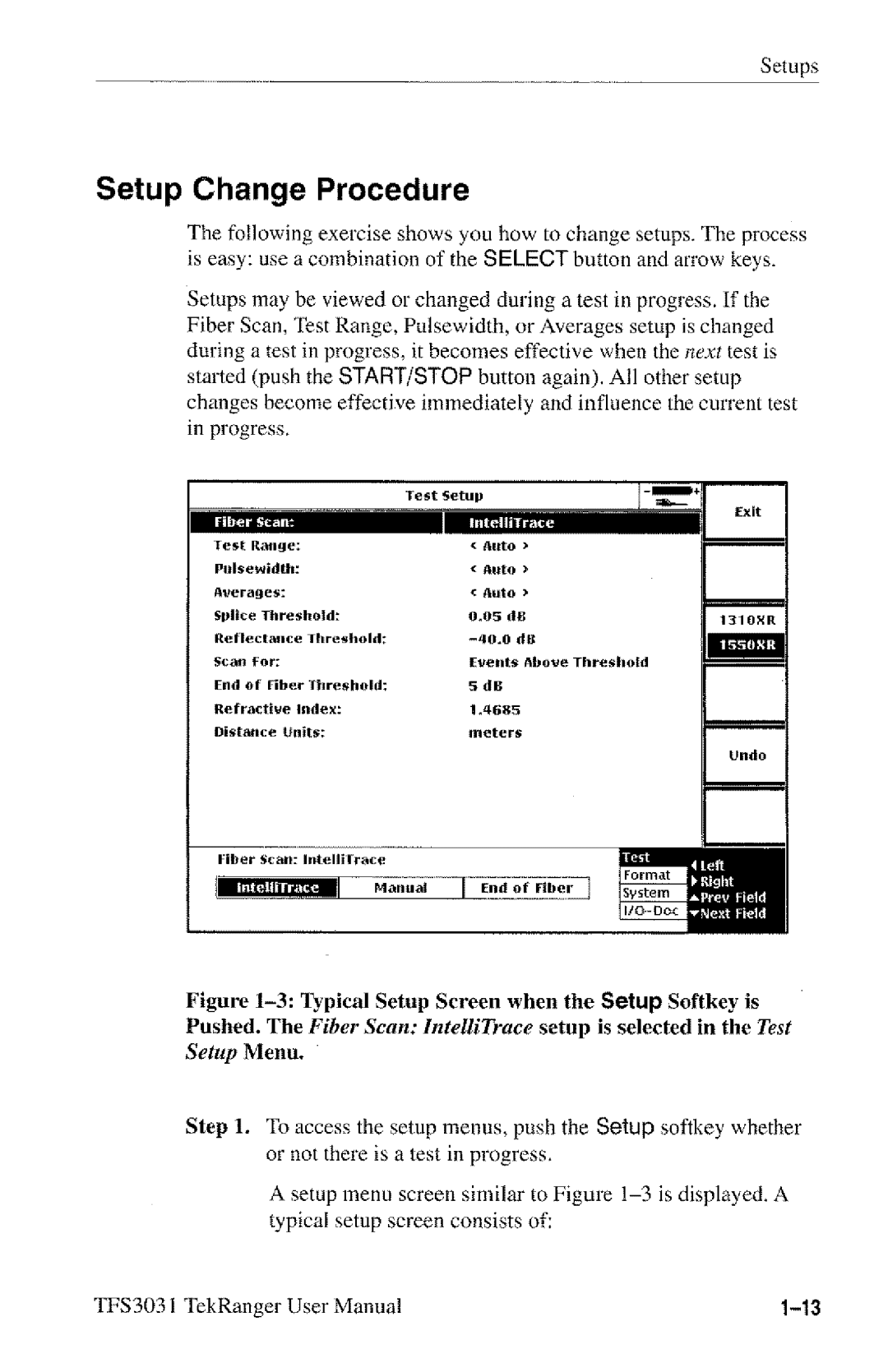 Tektronix TFS3031 manual 