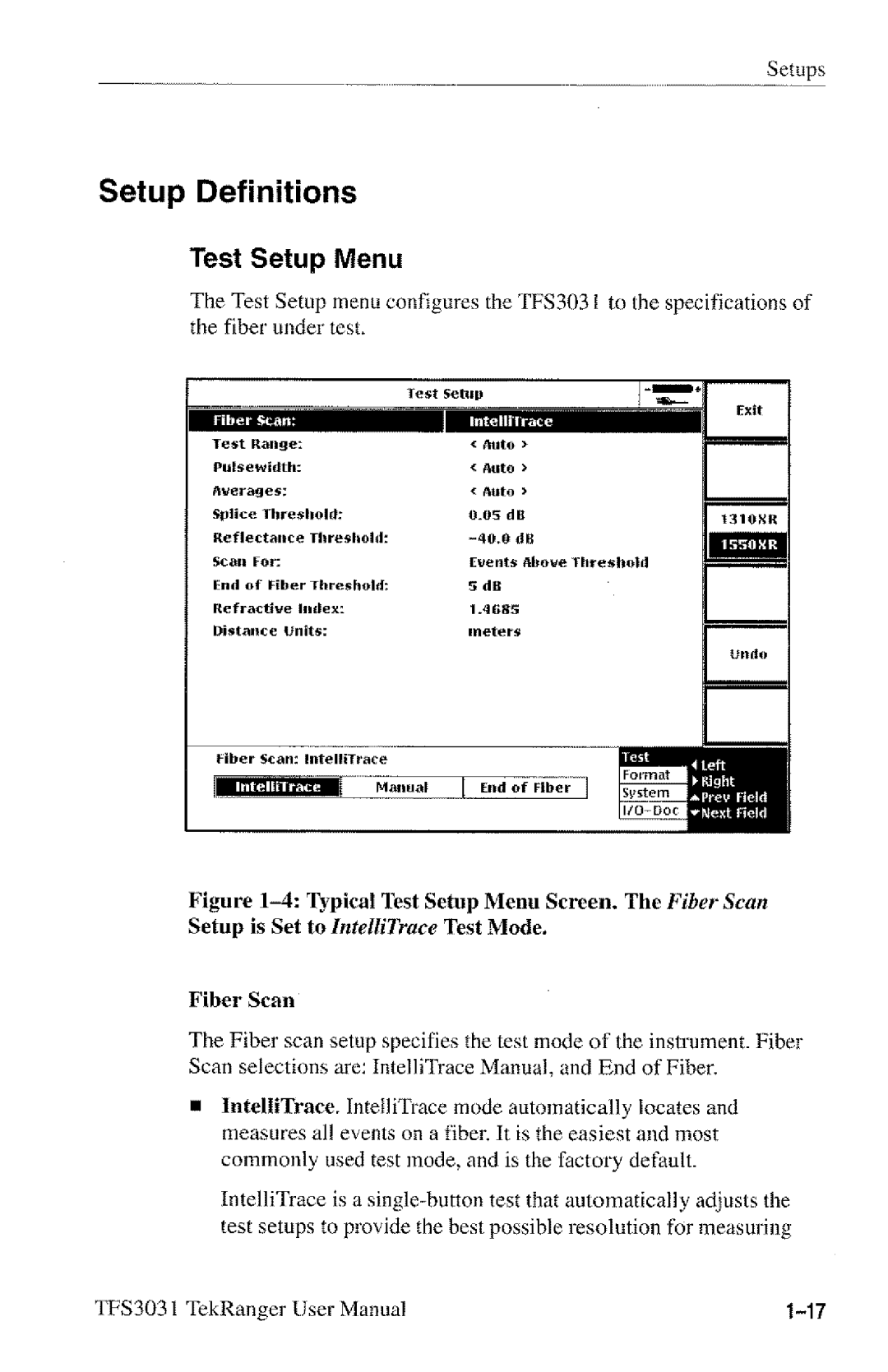 Tektronix TFS3031 manual 