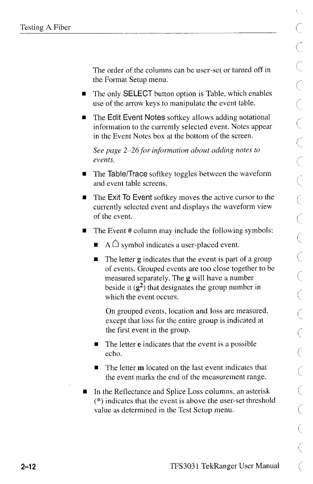 Tektronix TFS3031 manual 